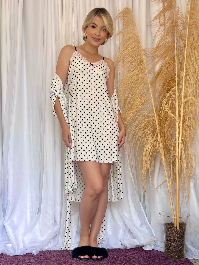 Robe Poá Branco Curto