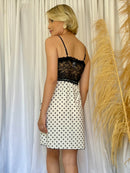 Camisola Boneca Poá Branca