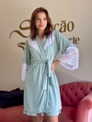 Robe Lavanda Malha Verde