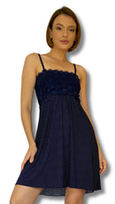 Camisola Boneca Poa Azul