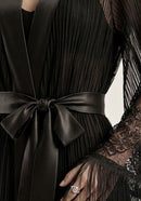 Robe Renda Francesa com Franjas Longo
