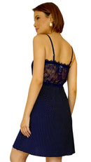 Camisola Boneca Poa Azul