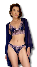 Conjunto Embrace sem bojo azul e rosa