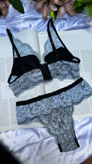 Conjunto Azul com Preto