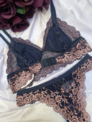 Conjunto Embrace sem bojo azul e rosa