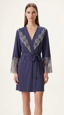 Robe Essência Marinho e branco