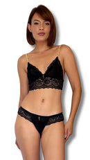 Conjunto Zara strass dourado