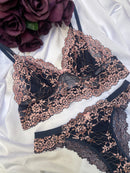 Conjunto Embrace sem bojo azul e rosa