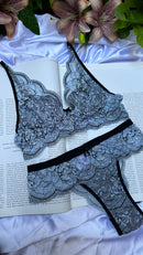 Conjunto Azul com Preto