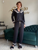 Pijama Lúcia Helena Preto