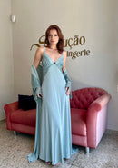 Camisola Lucia verde menta longa