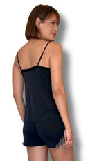 Short Doll Sarah Preto com Nude