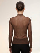 Blusa de Tule Chocolate