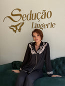 Pijama Lúcia Helena Preto