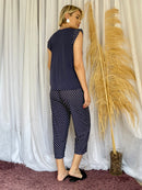 Pijama Cristina Poá Azul