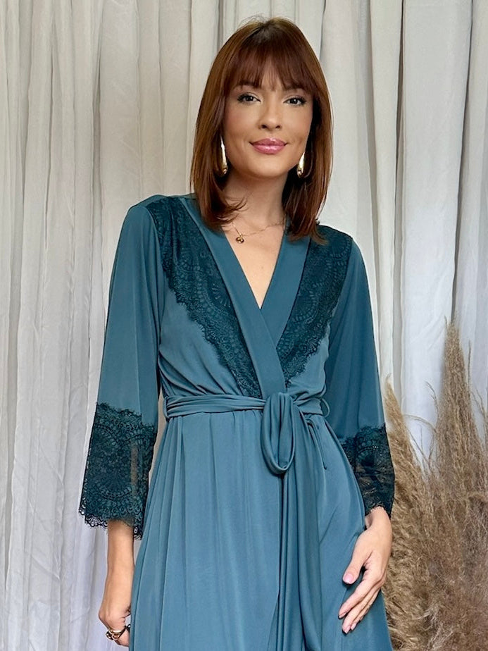 Robe  Essencia Verde Longo