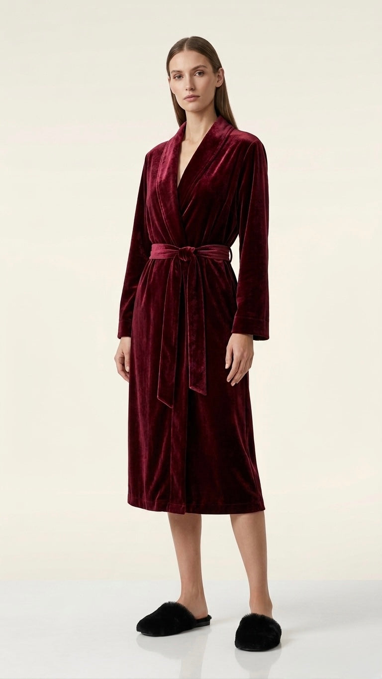 Robe Veludo Vinho
