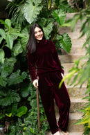 Pijama Veludo Vinho