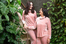 Pijama Edna Veludo  Rose