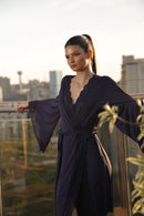 Robe Super Sino Curto Azul-marinho