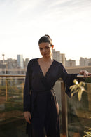 Robe Super Sino Curto Azul-marinho