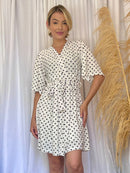 Robe Poá Branco Curto