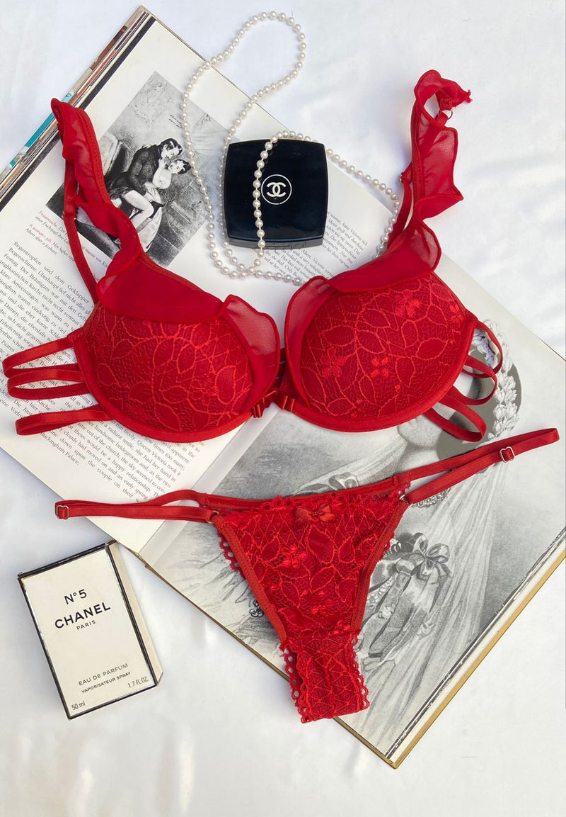 Conjunto Claire Strappy Vermelho