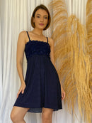 Camisola Boneca Poa Azul