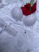 Conjunto Simone  branco strass