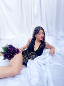 Body Preto Alça Larga