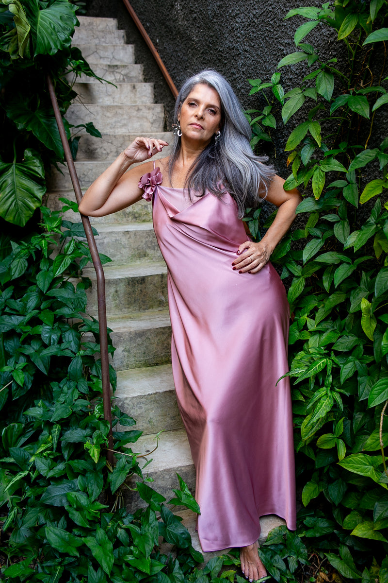 Camisola Flores Rosê