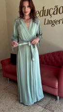 Camisola Lucia verde menta longa