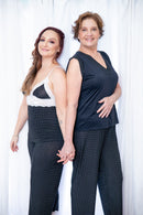 Pijama Cristina poá preto