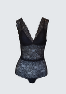 Body Preto Alça Larga