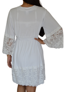 Robe Orquídea branco curto