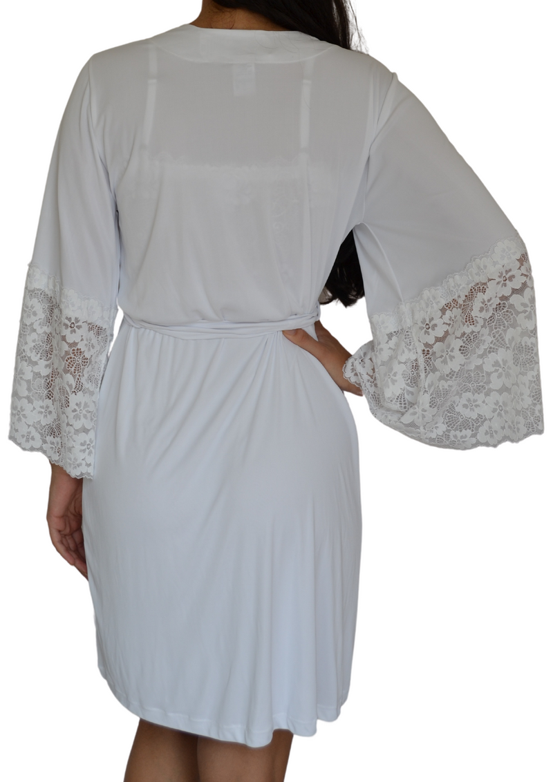 Robe Curto branco lavanda